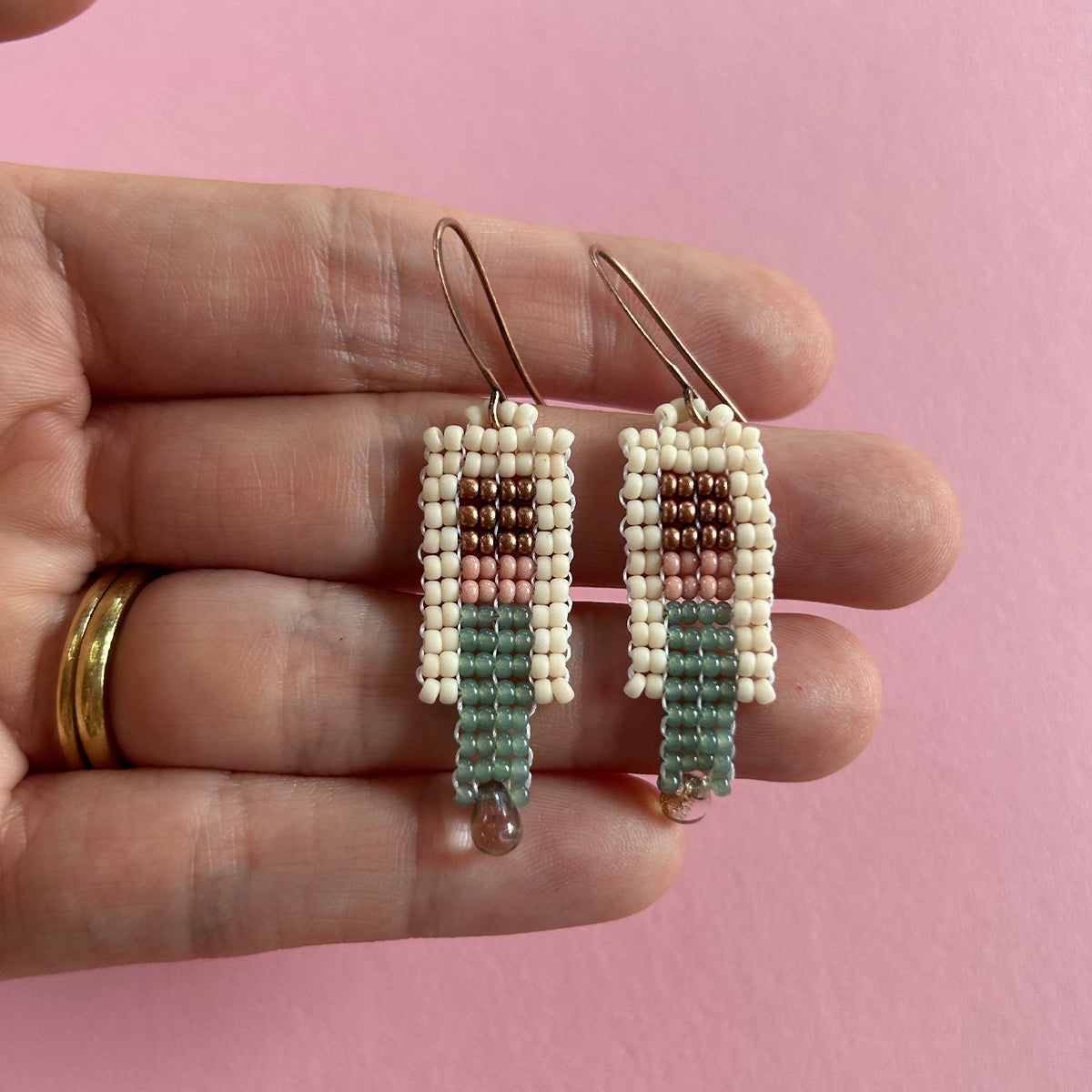 Colorblock Dangle Earrings