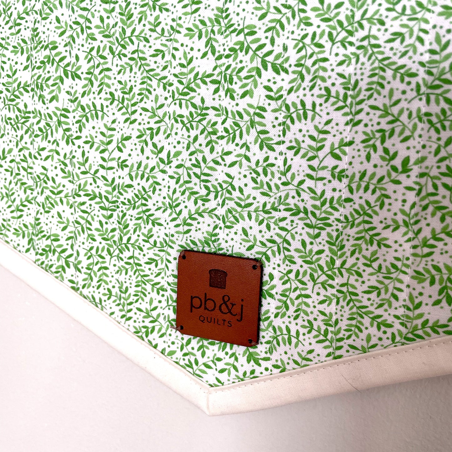 Modern Quilted Half-Circle Banner // Green, Navy, Purple